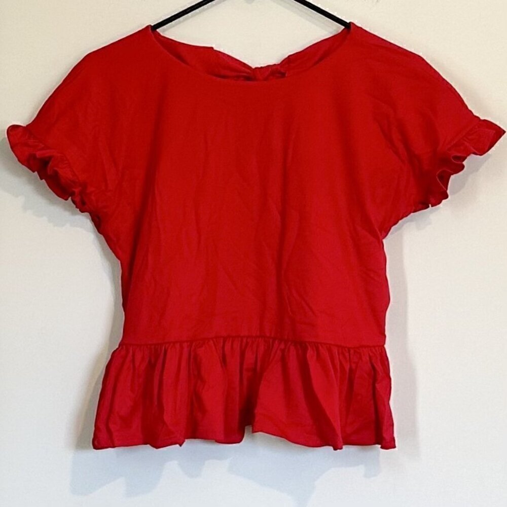 NWT REVOLVE Susana Monaco Red Short Sleeve Top - Size Medium